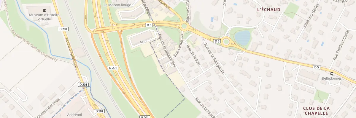 Plan du 2 Rue Lamennais à La Ravoire