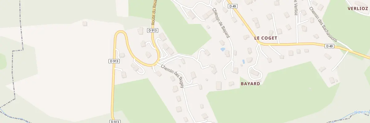 Plan du 1 Lot Les Bogey à Trévignin