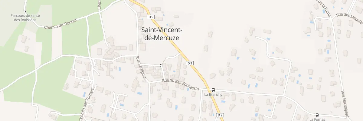 Plan du 825 Grand Rue à Saint-Vincent-de-Mercuze