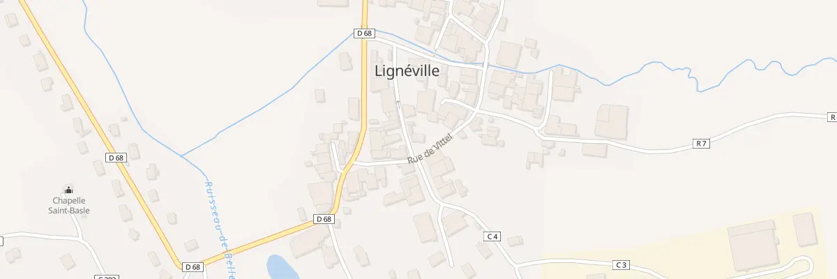 Plan du 91 Rue de Vittel à Lignéville