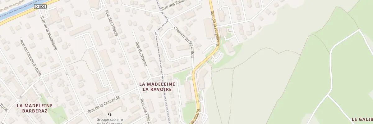 Plan du 1 Rue des Violettes à La Ravoire