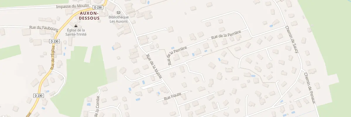 Plan du 2 Rue de la Perrière aux Auxons