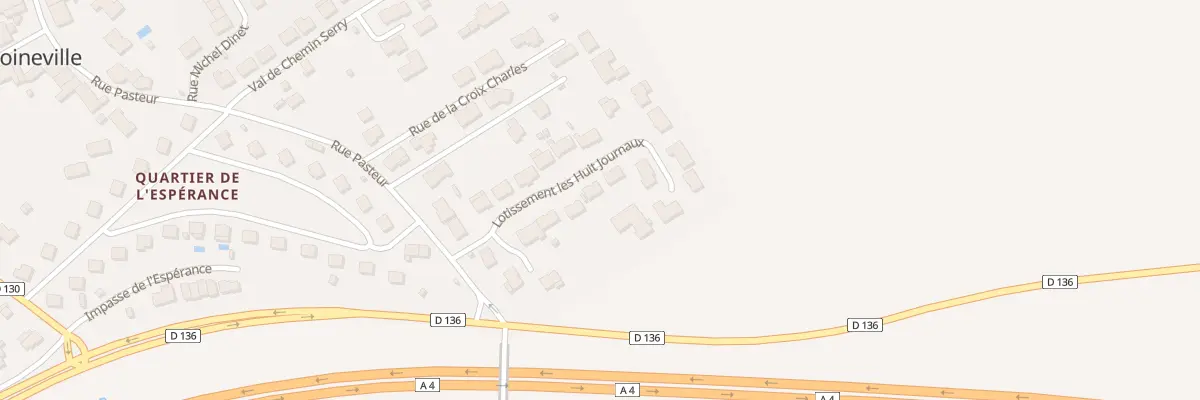 Plan du 14 Lot les Huit Journaux à Moineville