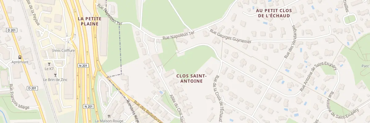 Plan du 120 All du Clos Saint Antoine à La Ravoire