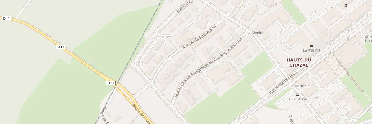 Plan du 8D Rue du Coudray Le Boursier à Besançon