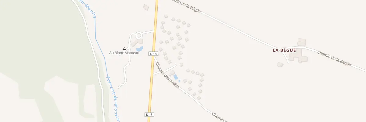 Plan du 5320 La Begue à Manteyer