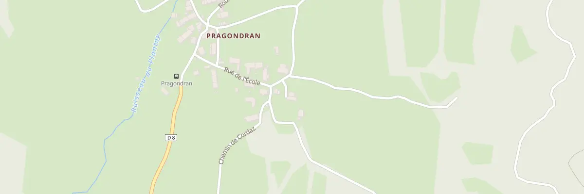 Plan du 164 Rue de l’École à Verel-Pragondran