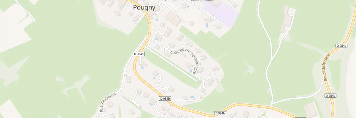 Plan du 95 Rte de la Gare à Pougny