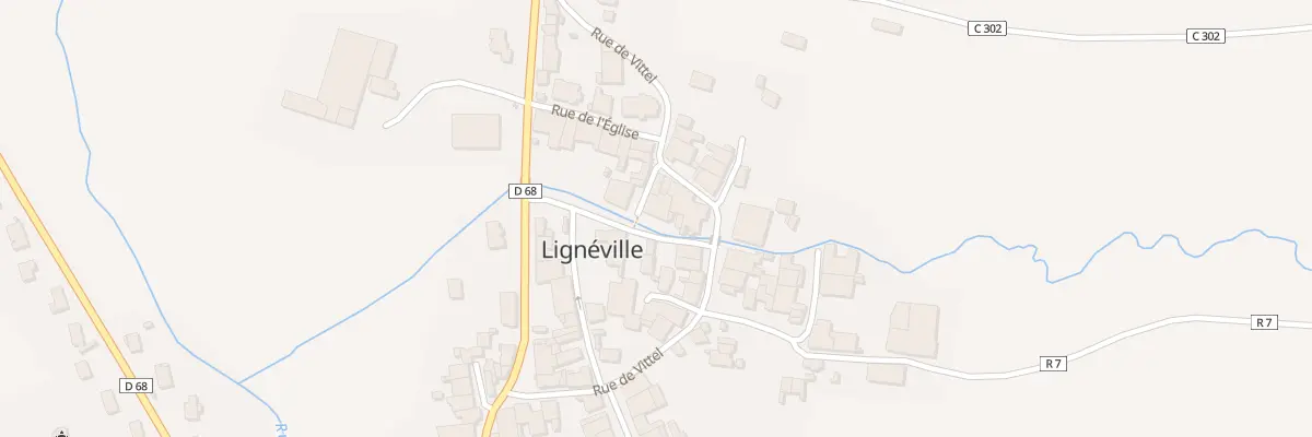 Plan du 91 Rue du Gué à Lignéville