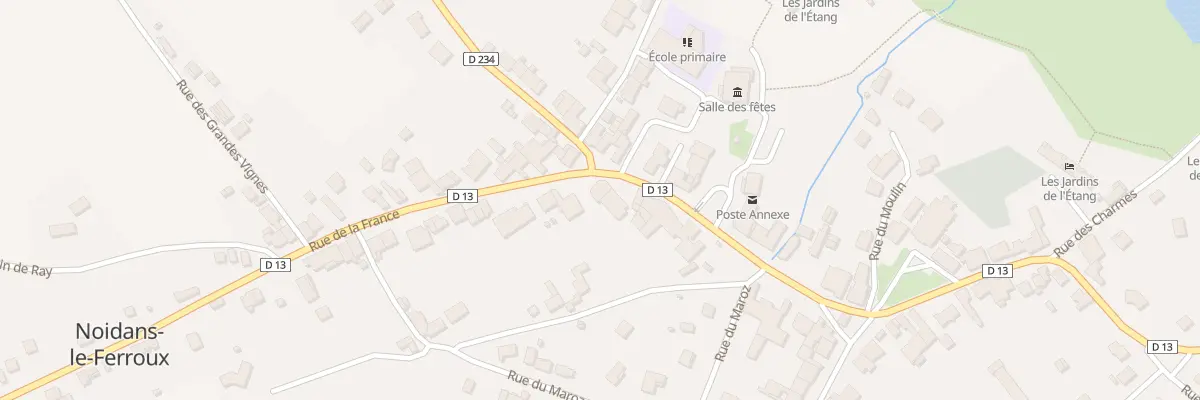 Plan du 15 Rue du Centre à Noidans-le-Ferroux
