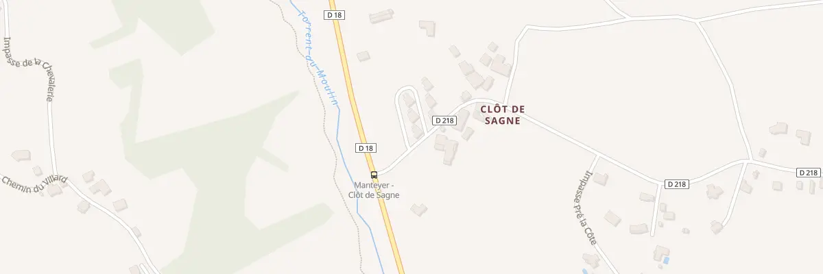 Plan du 5267 Le Clot de Saigne à Manteyer