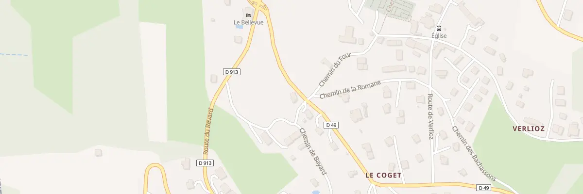 Plan du 150 Rte de Pugny à Trévignin