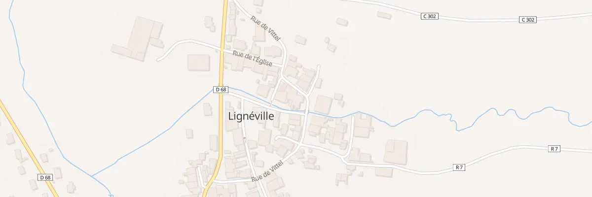 Plan du 281 Rue de Vittel à Lignéville