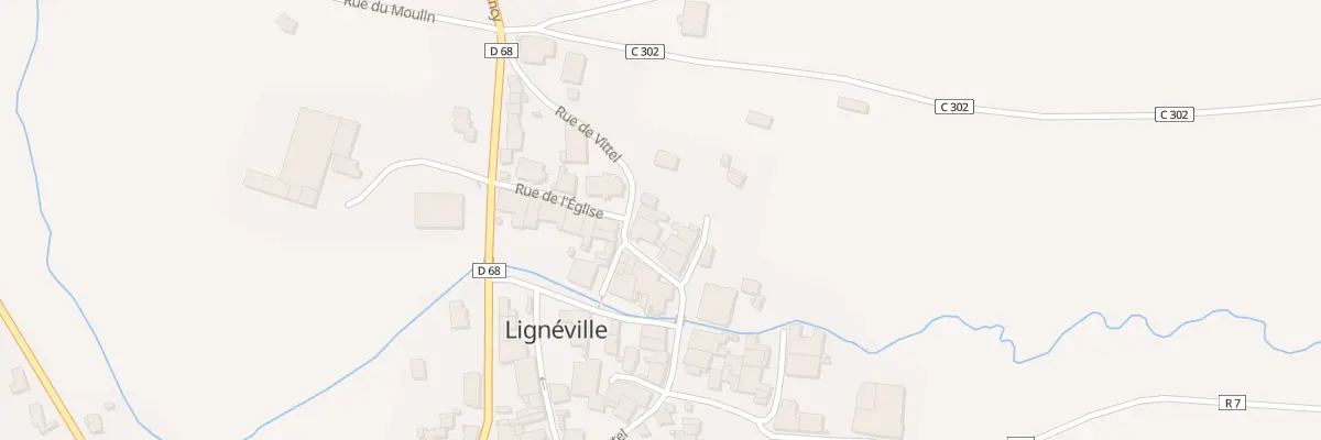 Plan du 320 Rue de Vittel à Lignéville