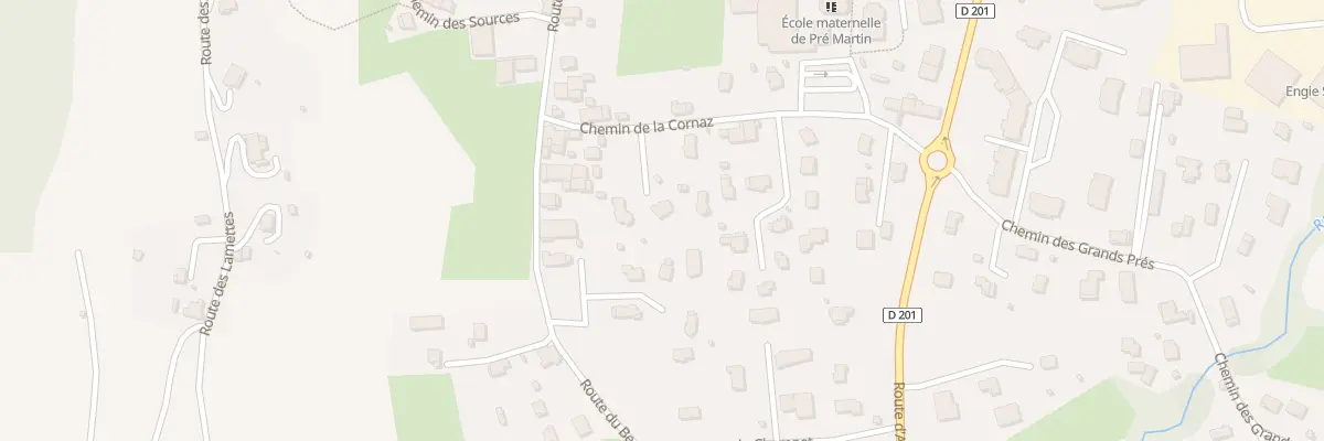 Plan du 70 Che de la Cornaz à Saint-Baldoph