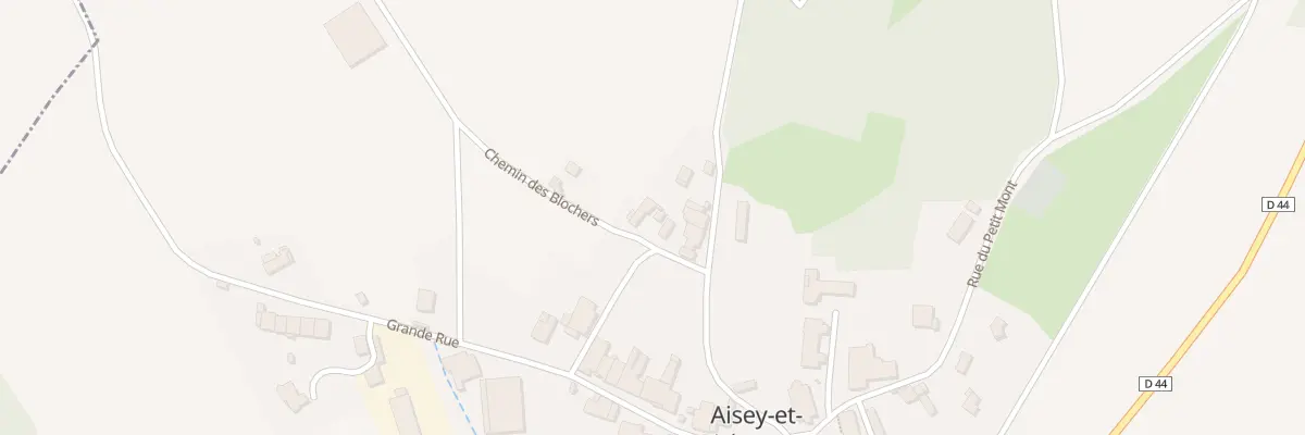 Plan du 2 Che des Blochers à Aisey-et-Richecourt