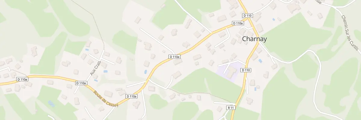 Plan du 13 Rte de Cessey à Charnay
