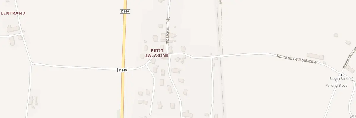 Plan du 160 Rte du Petit Salagine à Bloye