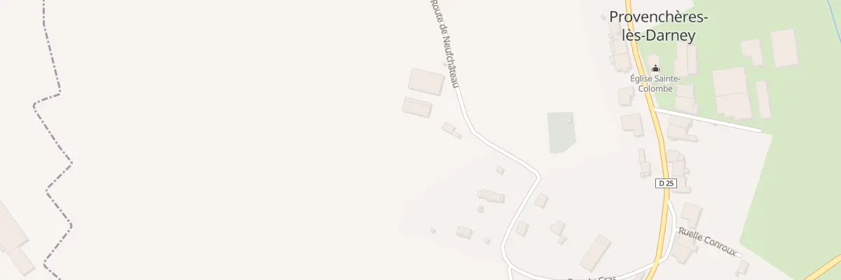 Plan du 395 Rue du Cras à Provenchères-lès-Darney