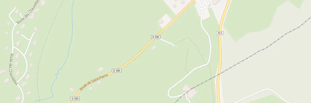 Plan du 8 Rte de Saint-Pierre à La Chaumusse
