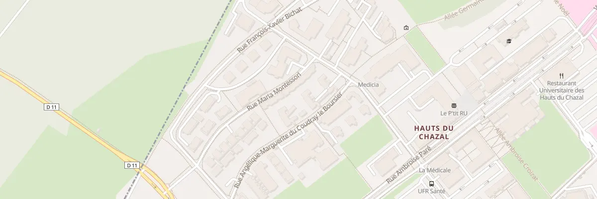 Plan du 6 Rue du Coudray Le Boursier à Besançon