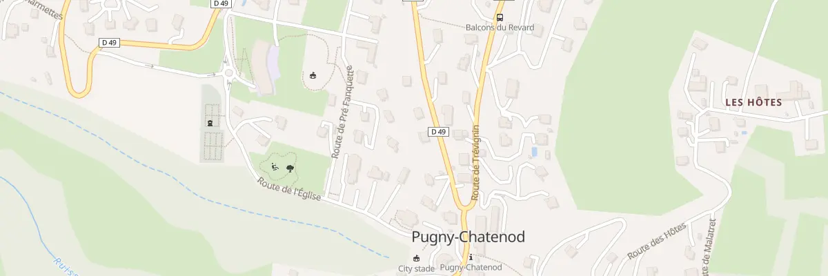 Plan du 1000 Rte de Longchamp à Pugny-Chatenod