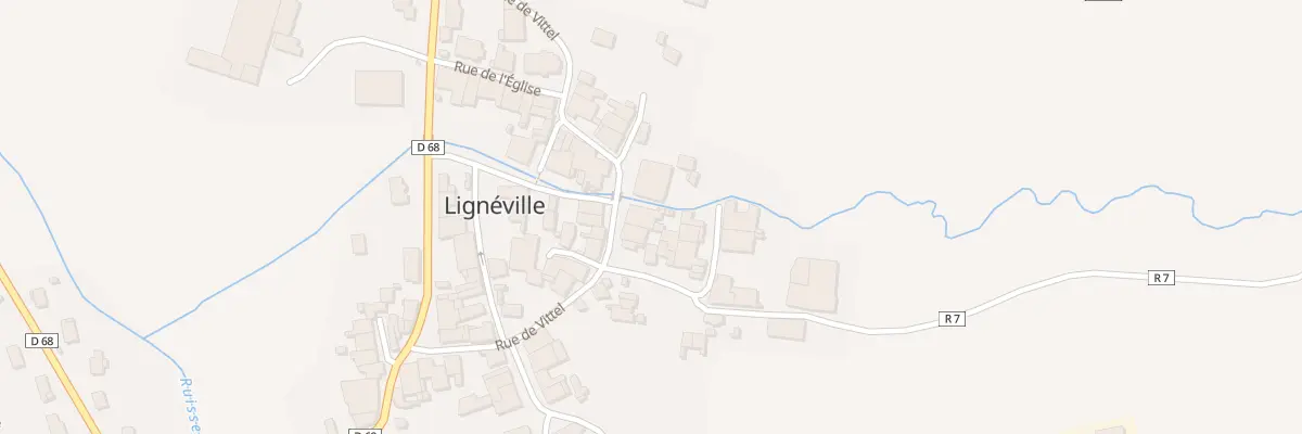 Plan du 210 Rue de Vittel à Lignéville