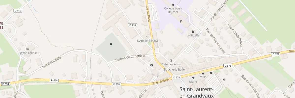 Plan du 2 Pl de la Liberation à Saint-Laurent-en-Grandvaux