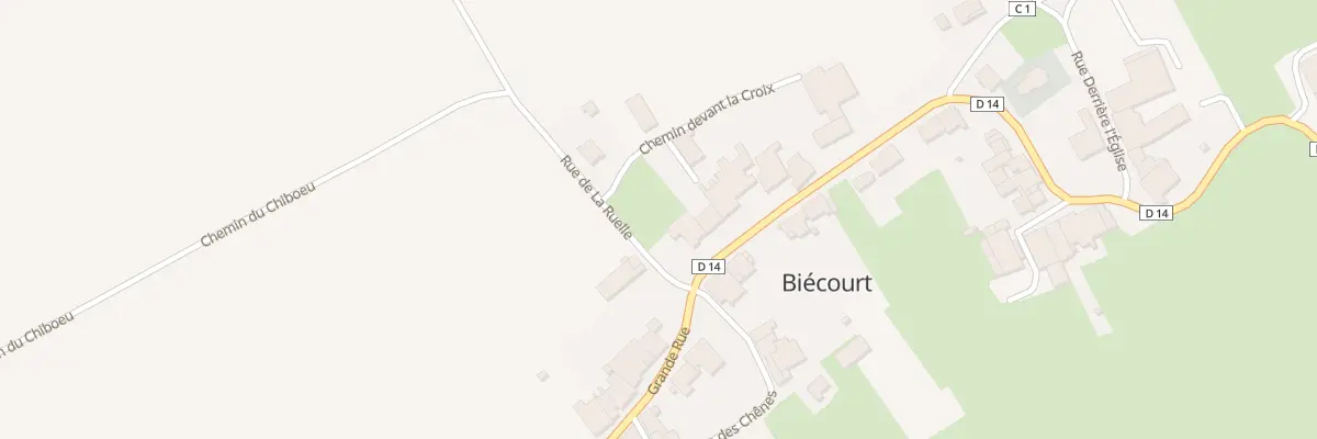 Plan du 241 Rue Grande Rue à Biécourt