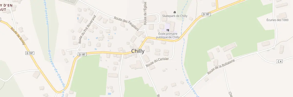 Plan du 39 Rte de Bossy à Chilly