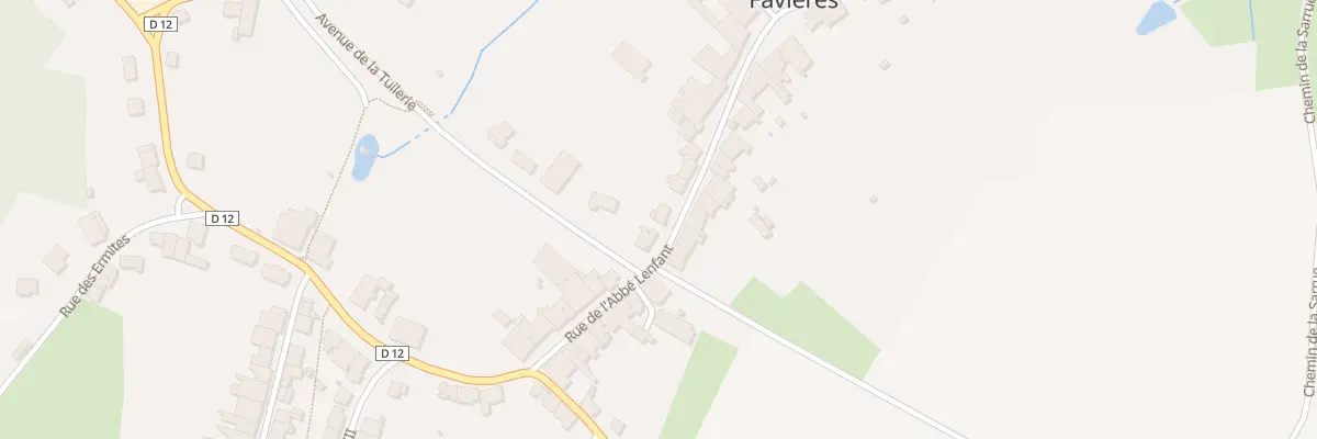 Plan du 64 Rue de l’Abbé Lenfant à Favières