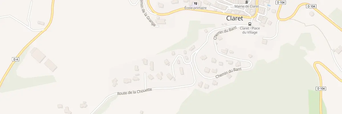 Plan du 7018 La Chouette à Claret