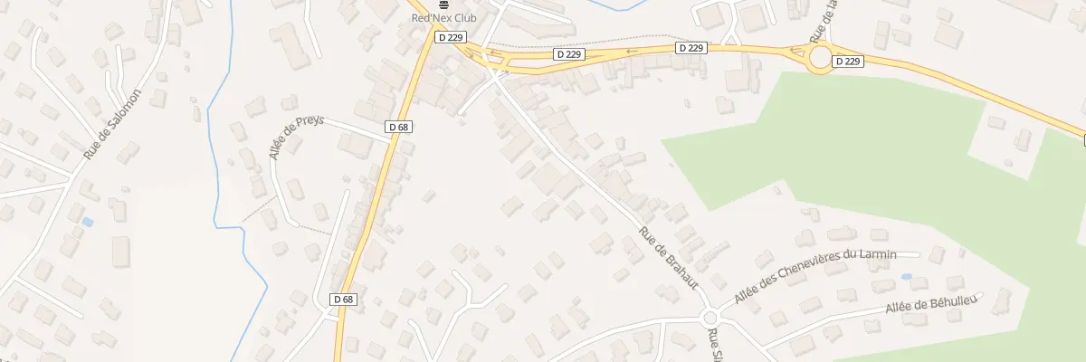 Plan du 92 Rue de Brahaut à Vittel