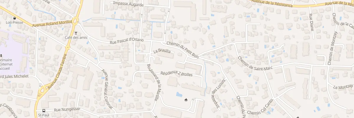 Plan du 215 Bd de la Martille à Toulon