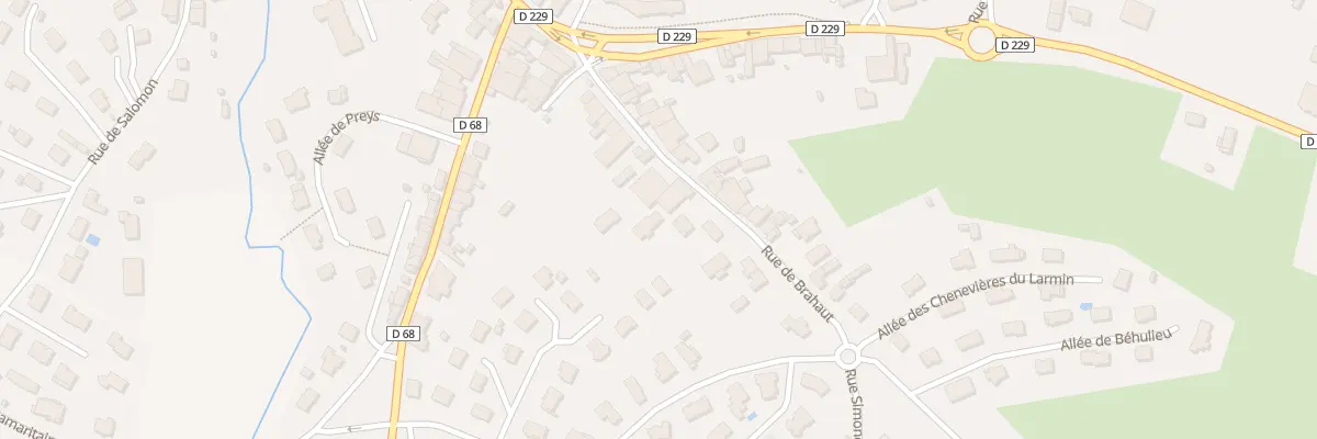 Plan du 110 Rue de Brahaut à Vittel