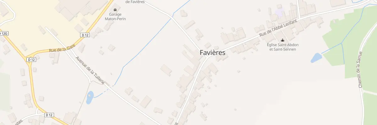 Plan du 48 Rue de l’Abbé Lenfant à Favières