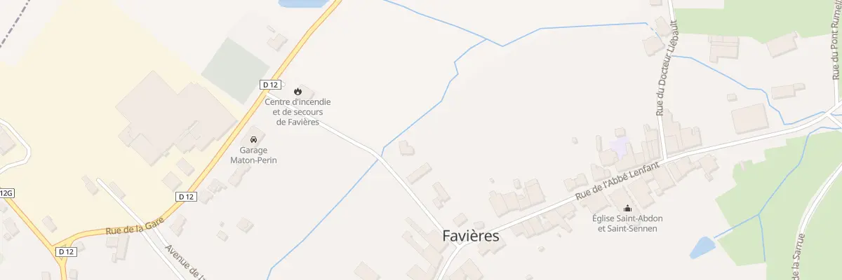 Plan du 6 Rue des Potiers à Favières