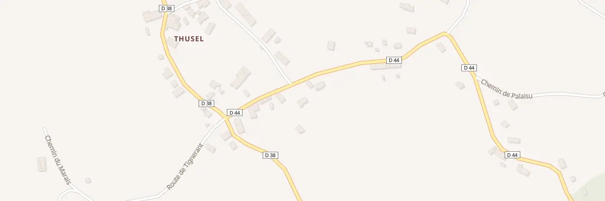 Plan du 1213 Rte de Thusy à Saint-Eusèbe