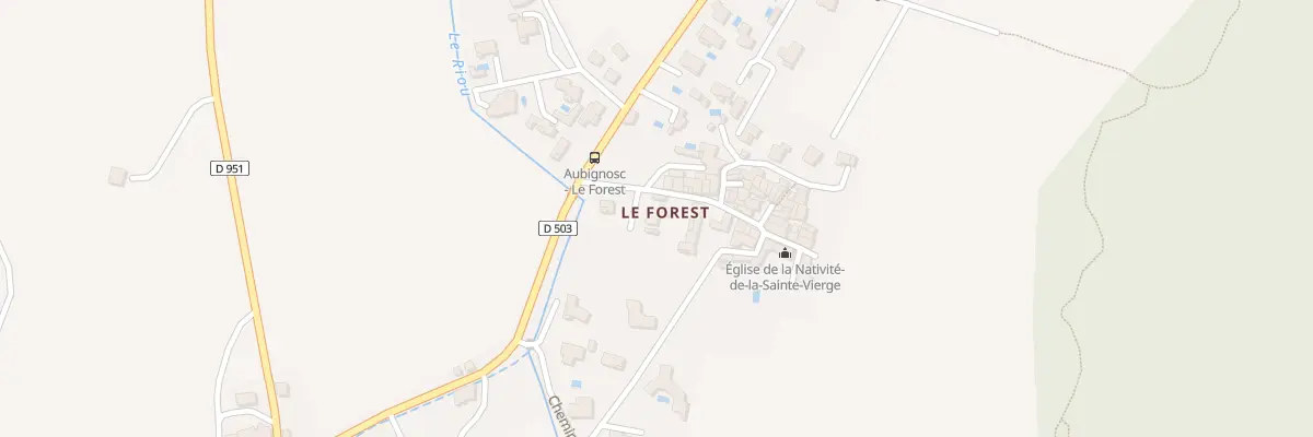 Plan du 5024 Le Forest à Aubignosc