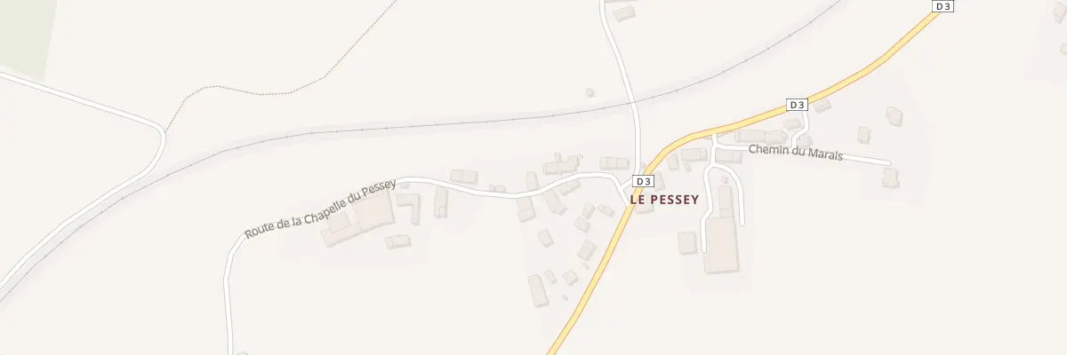 Plan du 20 Rte de la Chapelle du Pessey à Sales