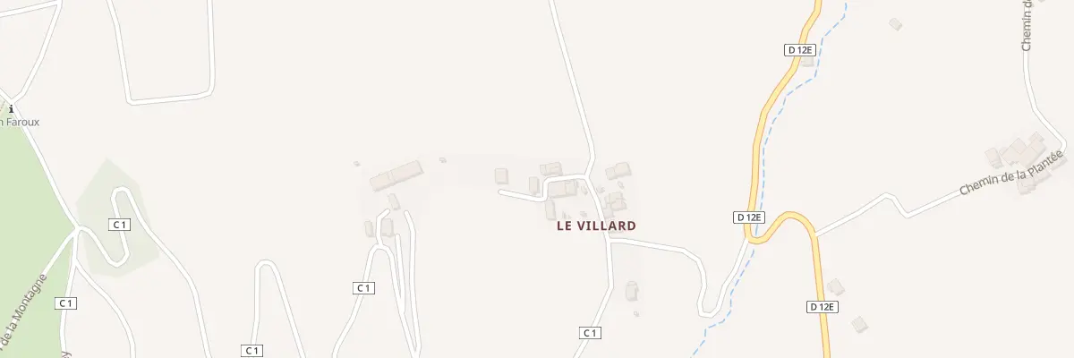Plan du 5270 Le Villard à Apremont