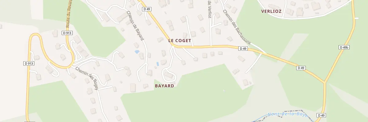 Plan du 1 Imp du Coget à Trévignin