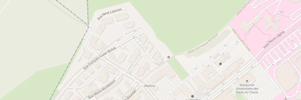 Plan du 24 Rue François Xavier Bichat à Besançon