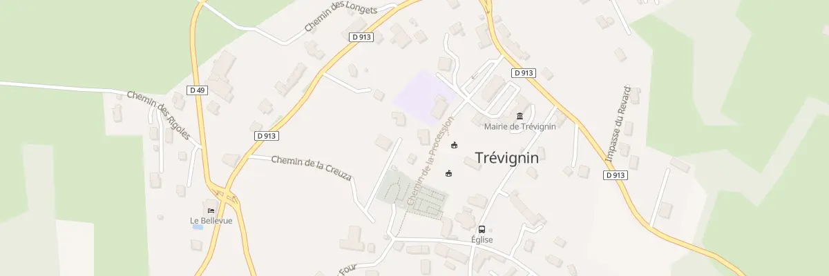 Plan du 140 Che de la Procession à Trévignin