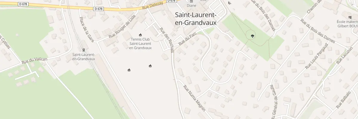 Plan du 1 Rue des Rochats à Saint-Laurent-en-Grandvaux