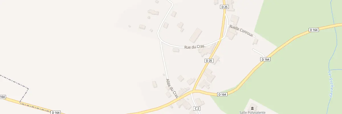 Plan du 131 Rue du Cras à Provenchères-lès-Darney