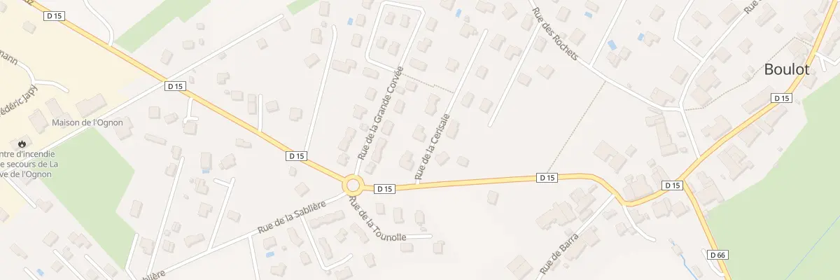 Plan du 3 Rue de la Cerisaie à Boulot