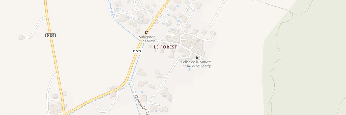 Plan du 54 Prom du Forest à Aubignosc