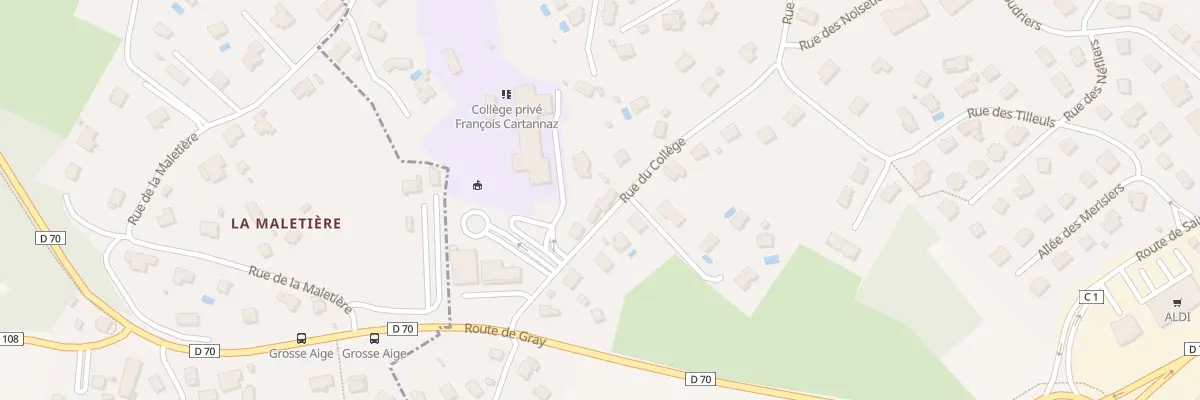 Plan du 58 Rue du College à Pirey