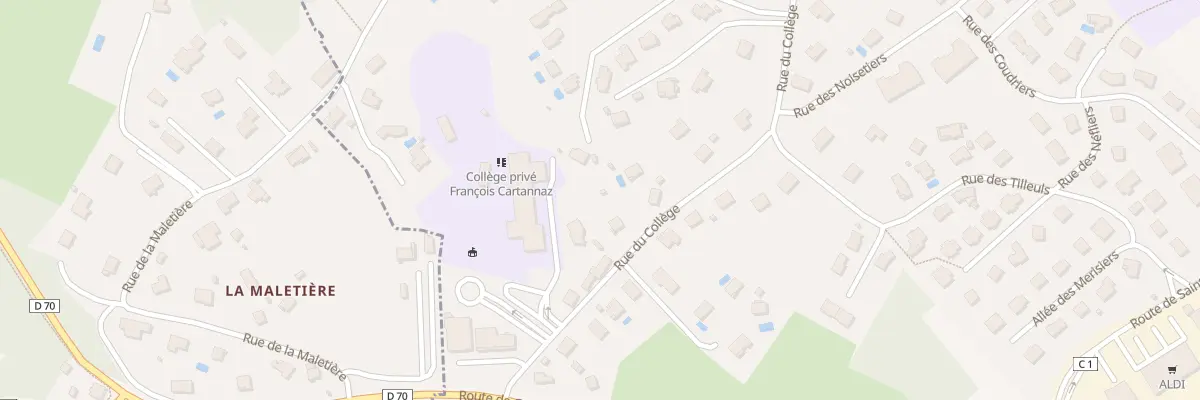Plan du 5140 Rue du College à Pirey